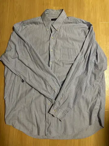 NAUTICA 스트라이프 버튼 다운 긴팔 셔츠