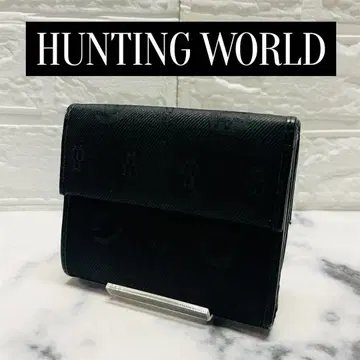 [ HUNTING WORLD ] 헌팅월드 이단 접이식 지갑 나일론 로고