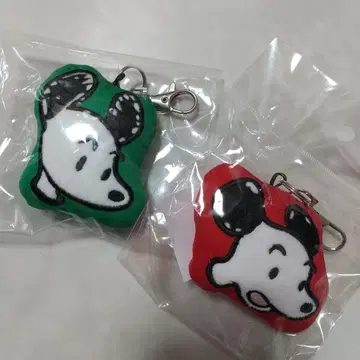 새상품 스누피 피넛 카페 쿠션 키링 마스코트 봉제 인형