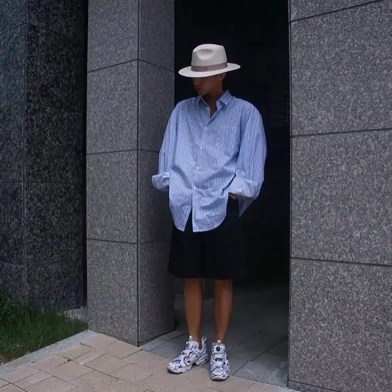 Os) 라오브 스튜디오 양갱님 착용 페도라 파나마햇 풀구성품