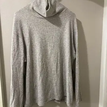 야에카 CONTEMPO 그레이 터틀넥 니트 M