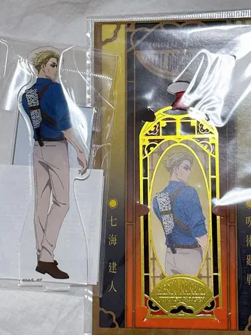 주술회전 나나미 켄토 아크릴 스탠드 메탈 북마커 세트