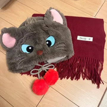 베르리오즈 코디 세트 팬캡+리본 머플러 디즈니