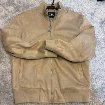 ZARA 베이지 스웨이드풍 점퍼 M 사이즈