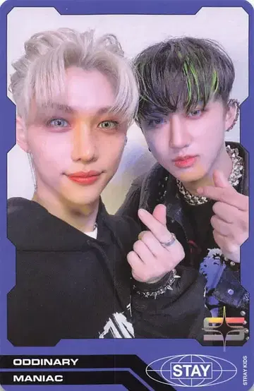 StrayKids ODDINARY 창빈/펠릭스 트레이딩 카드 유닛 파랑