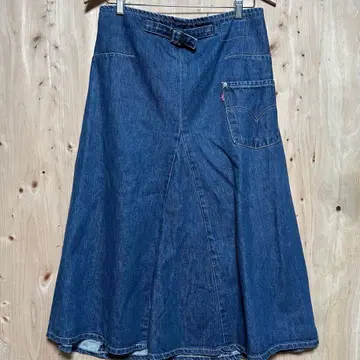 리바이스 엔지니어드 데님 롱 스커트 L 사이즈