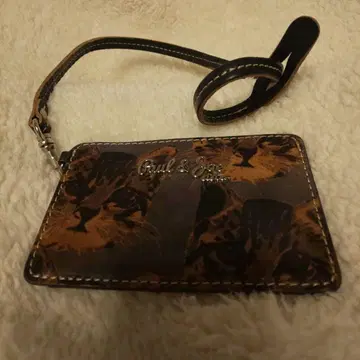 Paul & Joe 고양이 패턴 패스 케이스