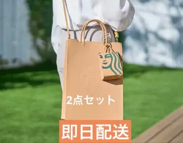 스타벅스 마이 커스터마이즈 저니 세트 2way 가죽 토트백