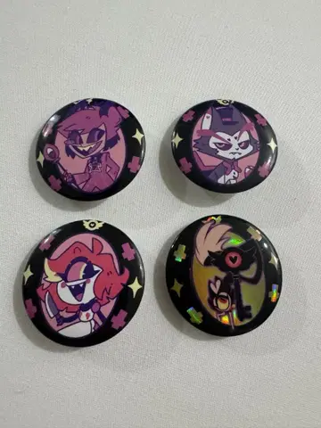 HAZBIN HOTEL 캔뱃지 알래스터 해스크 니프티 키키