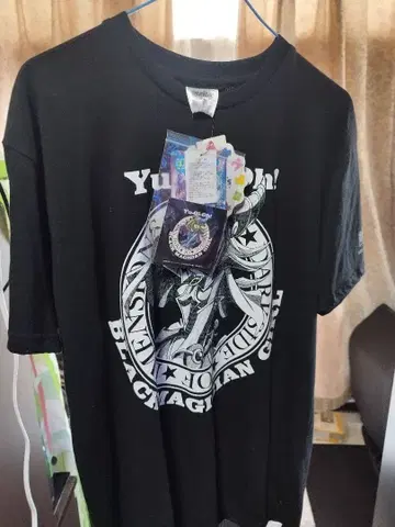 유희왕 블랙 매지션 걸 T셔츠 LL사이즈 스티커 포함