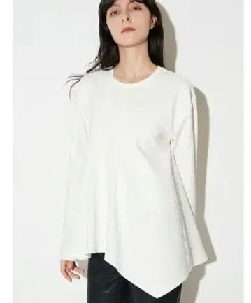 엘렌딕 ELENDEEK 비대칭 헴 롱 슬리브 티셔츠