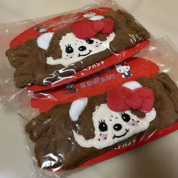 몬치치 x 헬로키티 헤어밴드 2개 세트