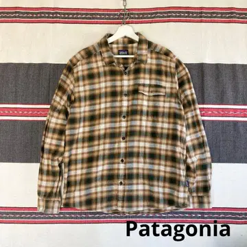 Patagonia 옴브레 체크 플란넬 셔츠 L 사이즈 섀도우 체크 인기