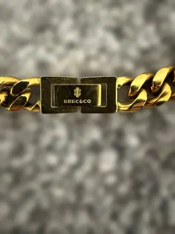 KRKC&CO 쿠바 링크 체인 목걸이 골드 키헤이