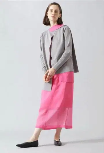 ADORE 소프트 오간자 스커트