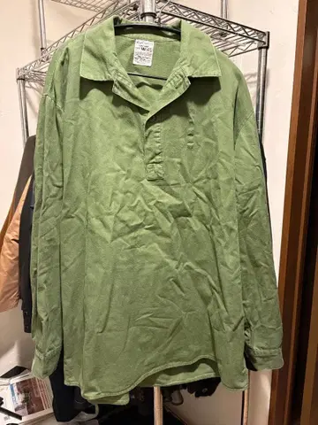 80s 스웨덴군 풀오버 셔츠 밀리터리 셔츠 유로 밀리터리