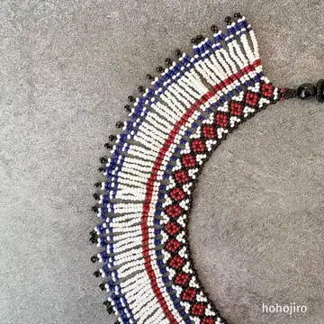 비즈 손뜨개질 목걸이 No.273 [ NAVARA ] 알레르기 프리