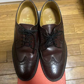 REGAL 다크 브라운 윙 팁 슈즈