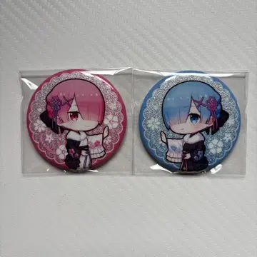 Re: 제로부터 시작하는 이세계 생활 리제로 라무 렘 캔뱃지 세트