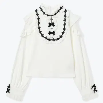 노에미 고딕 로즈 요크 오픈 숄더 티셔츠