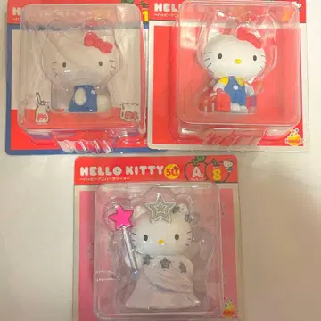 헬로키티 50주년 해피 기념일 피규어 3개 세트