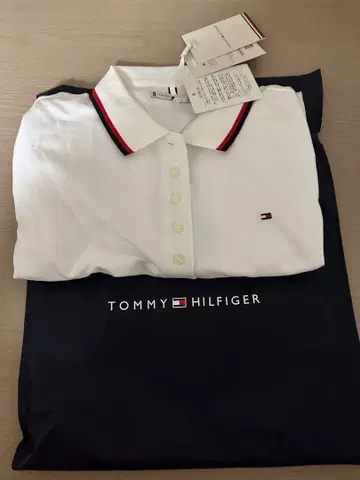 TOMMY HILFIGER 화이트 피케 셔츠 M