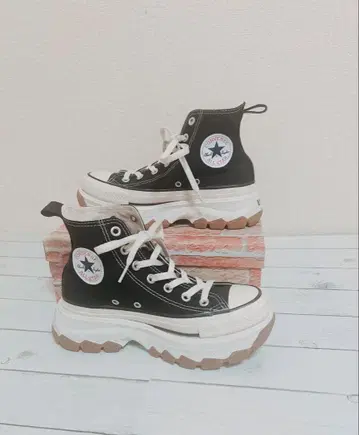 컨버스 올스타 블랙 하이컷 통굽 스니커즈
