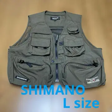 SHIMANO NEXUS 낚시용 조끼 L 올리브 시마노 낚시 베스트