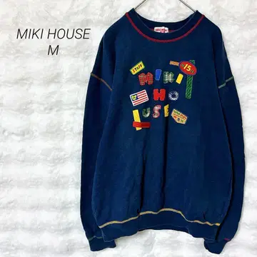 미키하우스 맨투맨 트레이닝복 로고 일본제 넉넉한 빈티지 봄