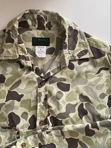 CORONA 그린 카모 셔츠 자켓 L 사이즈