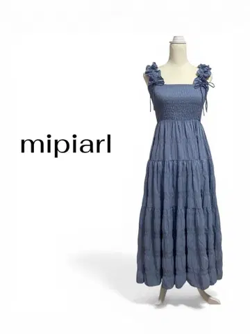 미사용품 mipiarl 미피알 개더 숄더 에어리 원피스 S