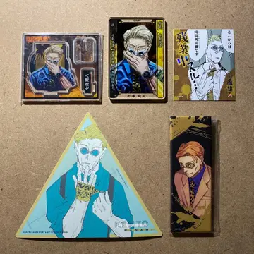 주술회전 나나미 켄토 주술회전전 에후다 캔뱃지 스탯 카드