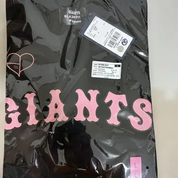 요미우리 자이언츠 x BLACKPINK 콜라보 T셔츠 블랙 L 사이즈