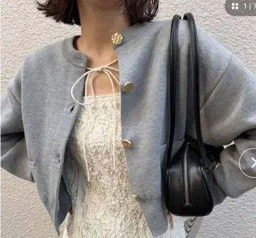 러그나문 형태 니트 가디건