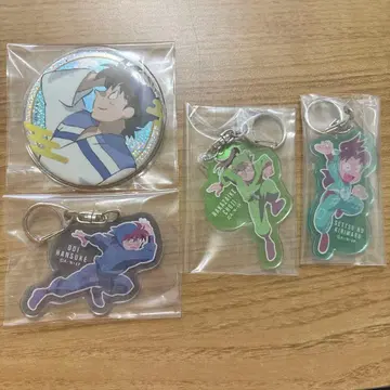 닌타마 란타로 도이 키리마루 나카자이케 초지 캔뱃지 아크릴 키링 세트