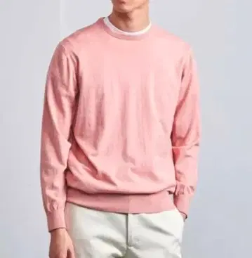 유나이티드 애로우즈 소버린 하우스 코튼 스웨터 XL 핑크