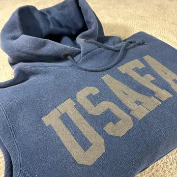 Champion Reverse Weave 후드티 USAFA 파랑 택 M