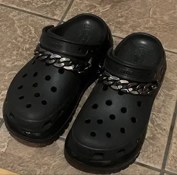 crocs 메가 크러쉬 28.0 블랙 장식 포함 지비츠