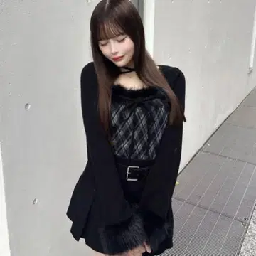 [컨디션 최상] oneway 퍼 달린 볼레로풍 상의