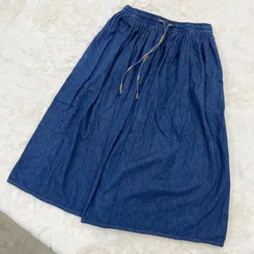 orslow 오어슬로우 데님 개더 롱 스커트