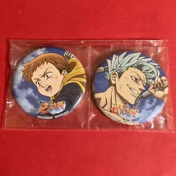 [ 귀중 ] 일곱개의 대죄 극장판 하늘의 죄수 특전 캔뱃지 세트 킹&반