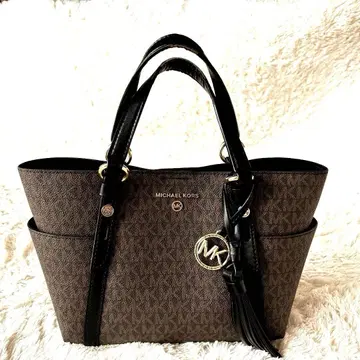 새상품급 MICHAEL KORS 브라운 숄더 토트백 가죽