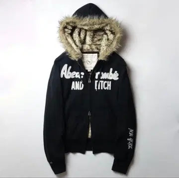00s A&F Fur Double Zip-up Hoodie Archive