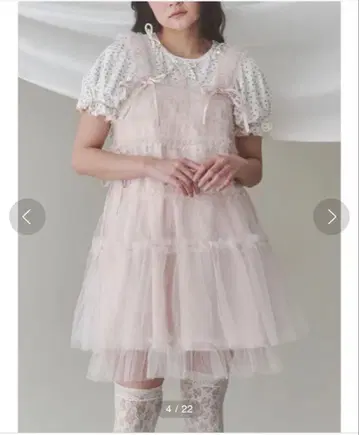 merry jenny 튤 코르셋 미니 원피스