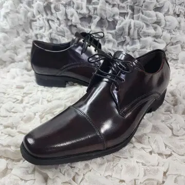 미사용 미스터 준코 스트레이트 팁 가죽 신발 브라운