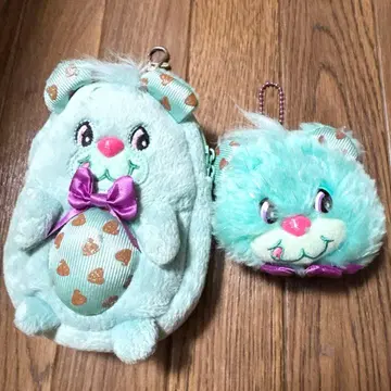 [미사용] YumYums 봉제 인형 파우치 키링 2개 빈티지