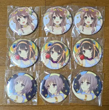 스즈미야 하루히 극장 게이머즈 특전 캔뱃지 9개