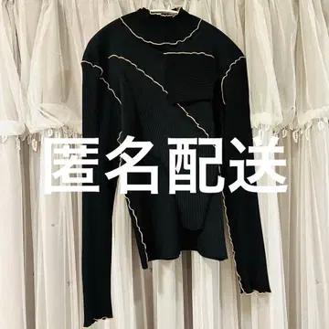 kotohayokozawa 롱 슬리브 탑 하이넥