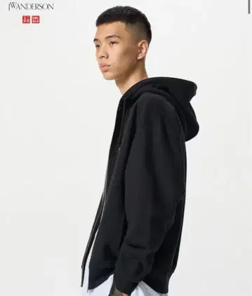 유니클로 JW 앤더슨 맨투맨 오버 사이즈 풀 집업 후드티