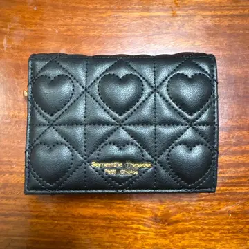 사만다 타바사 쁘띠 초이스 하트 퀼트 미니 지갑 블랙